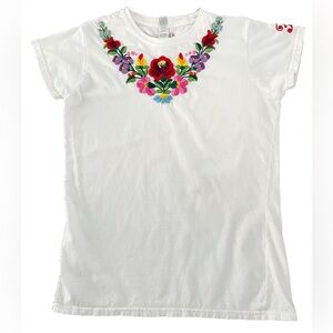 Hungarian Handmade Kalocsa Matyo Embroidered Top Folk Art Traditional Women’s M